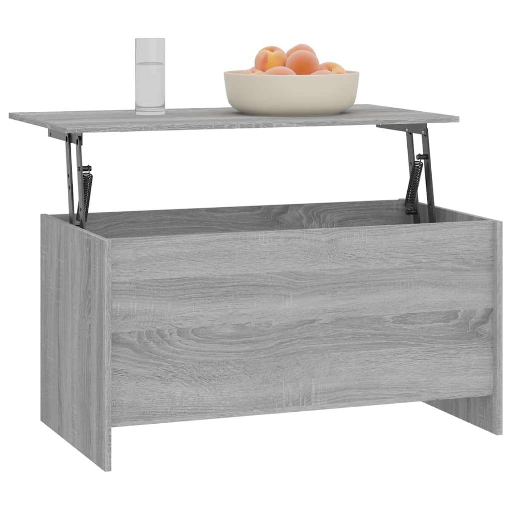 Stolić za kavu sivi hrast 102x55,5x52,5 cm konstruirano drvo