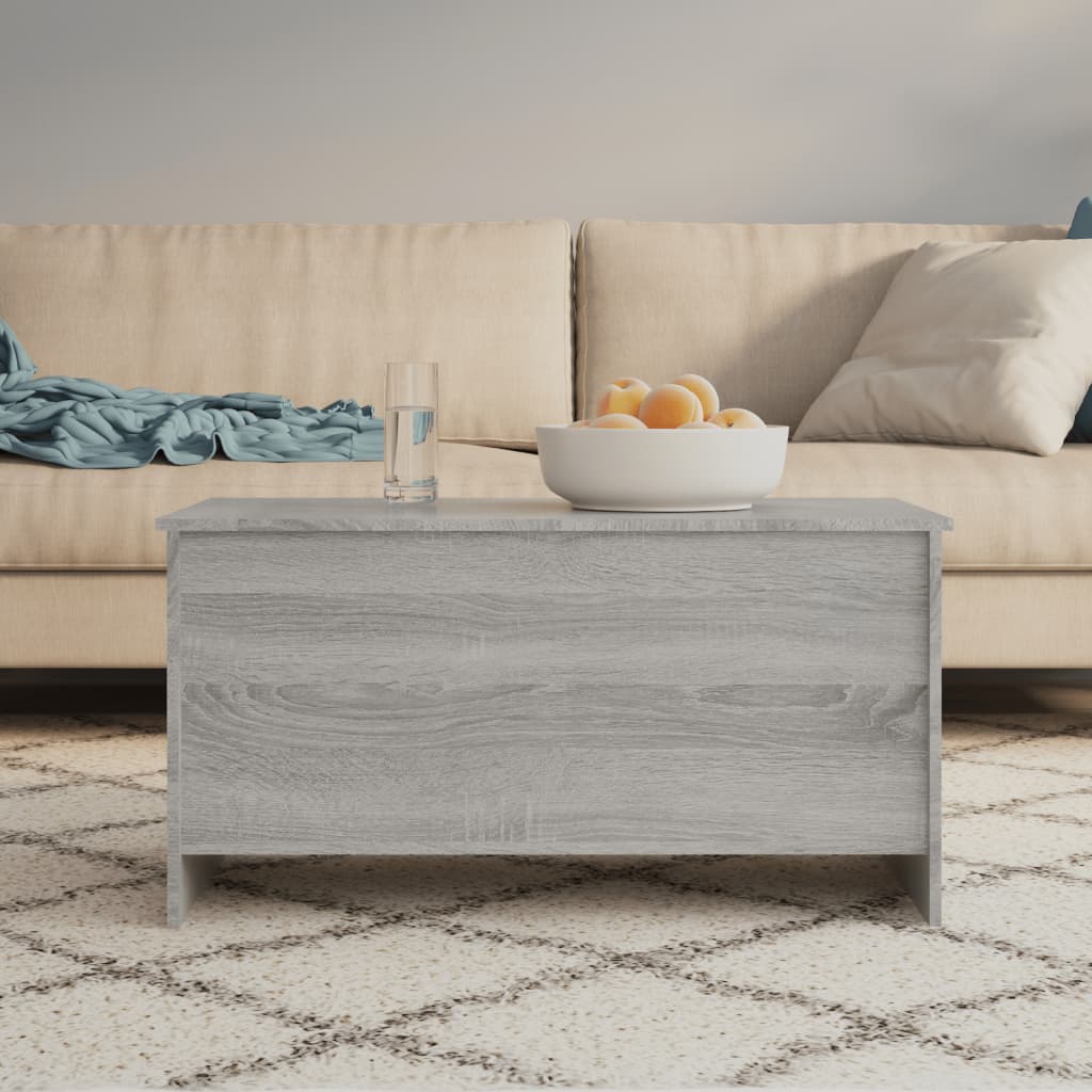 Stolić za kavu sivi hrast 102x55,5x52,5 cm konstruirano drvo