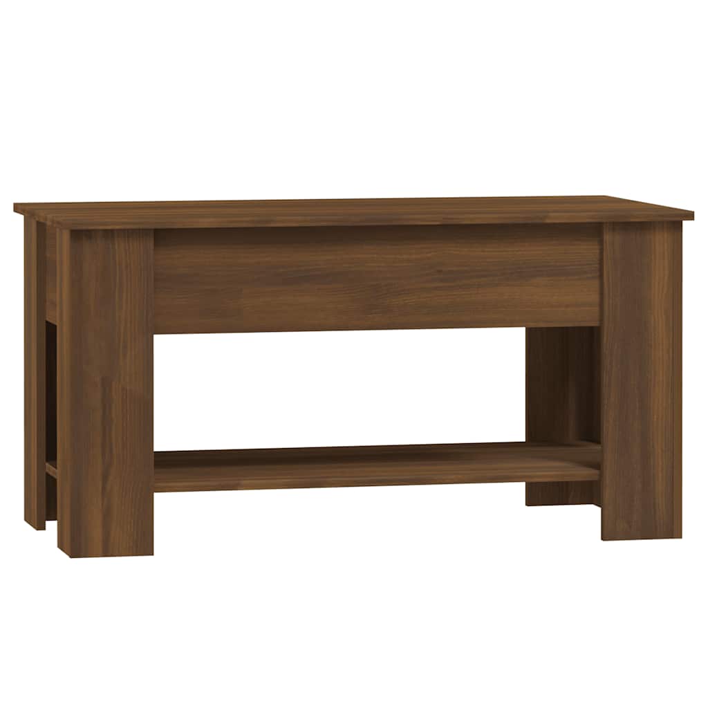 Stolić za kavu smeđa boja hrasta 101x49x52 cm konstruirano drvo