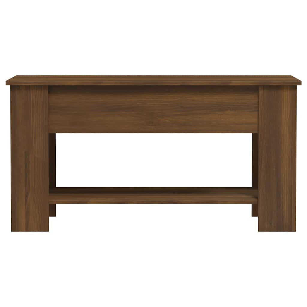 Stolić za kavu smeđa boja hrasta 101x49x52 cm konstruirano drvo