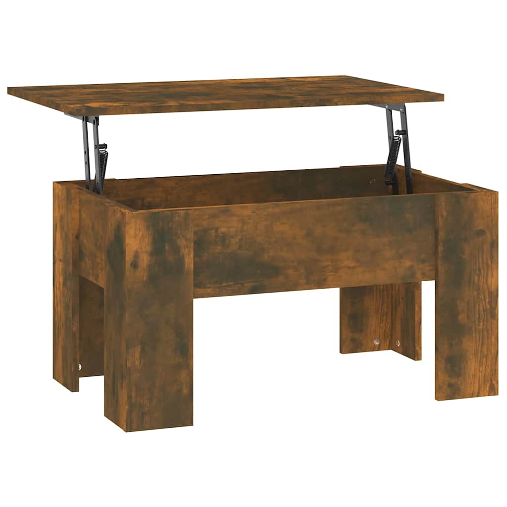 Stolić za kavu boja hrasta 79 x 49 x 41 cm konstruirano drvo