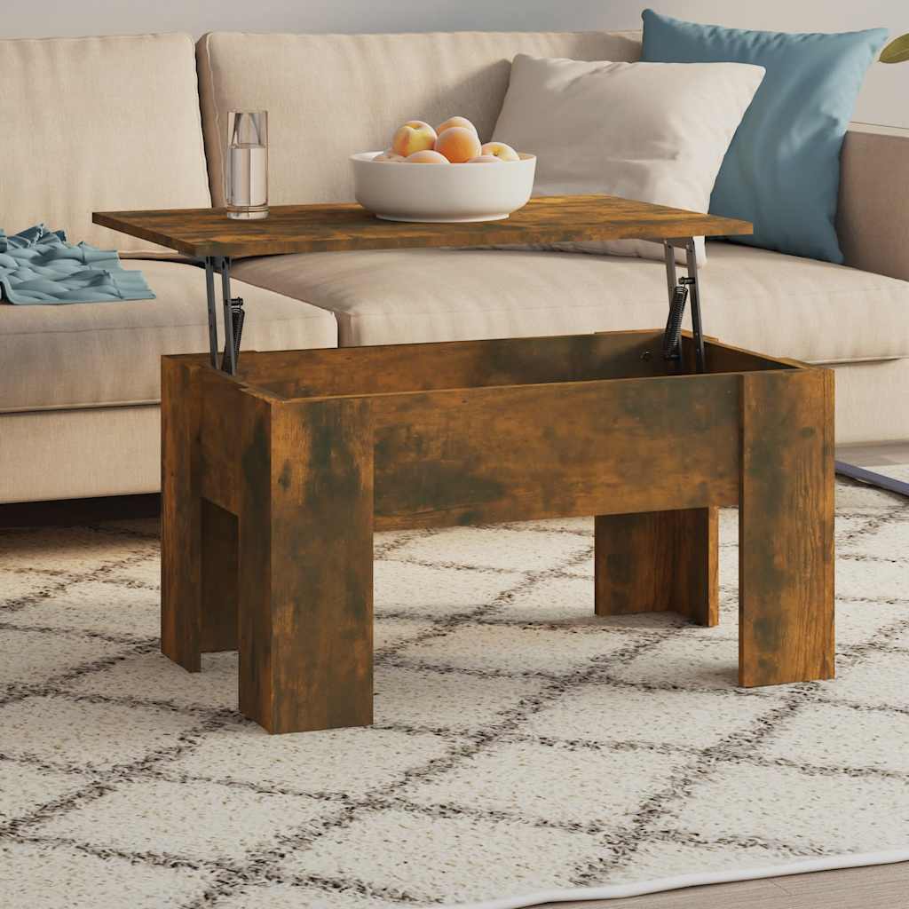 Stolić za kavu boja hrasta 79 x 49 x 41 cm konstruirano drvo