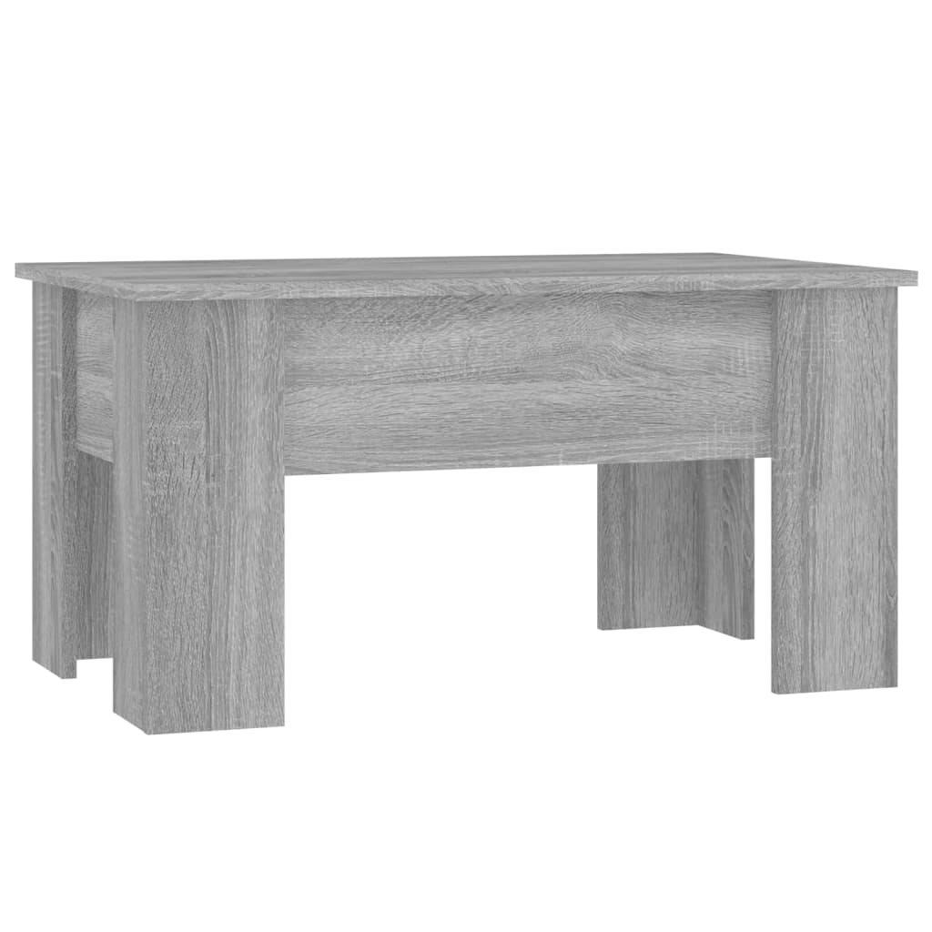 Stolić za kavu siva boja hrasta 79x49x41 cm konstruirano drvo