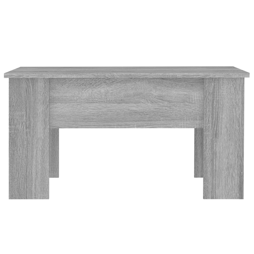 Stolić za kavu siva boja hrasta 79x49x41 cm konstruirano drvo