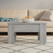 Stolić za kavu siva boja hrasta 79x49x41 cm konstruirano drvo