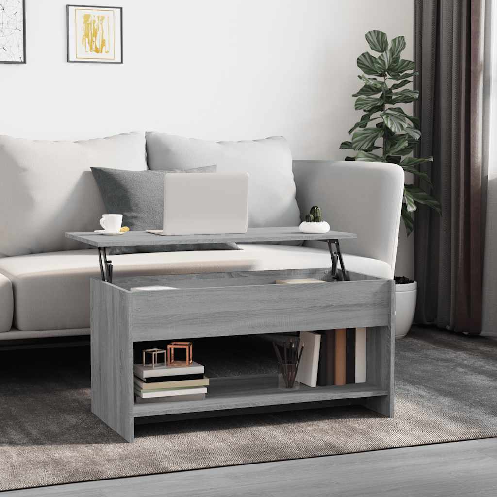 Stolić za kavu boja hrasta 102x50x52,5 cm konstruirano drvo