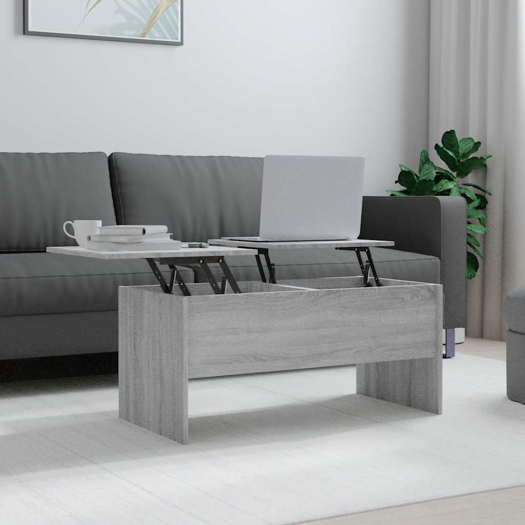 Stolić za kavu boja hrasta 102x50,5x46,5 cm konstruirano drvo