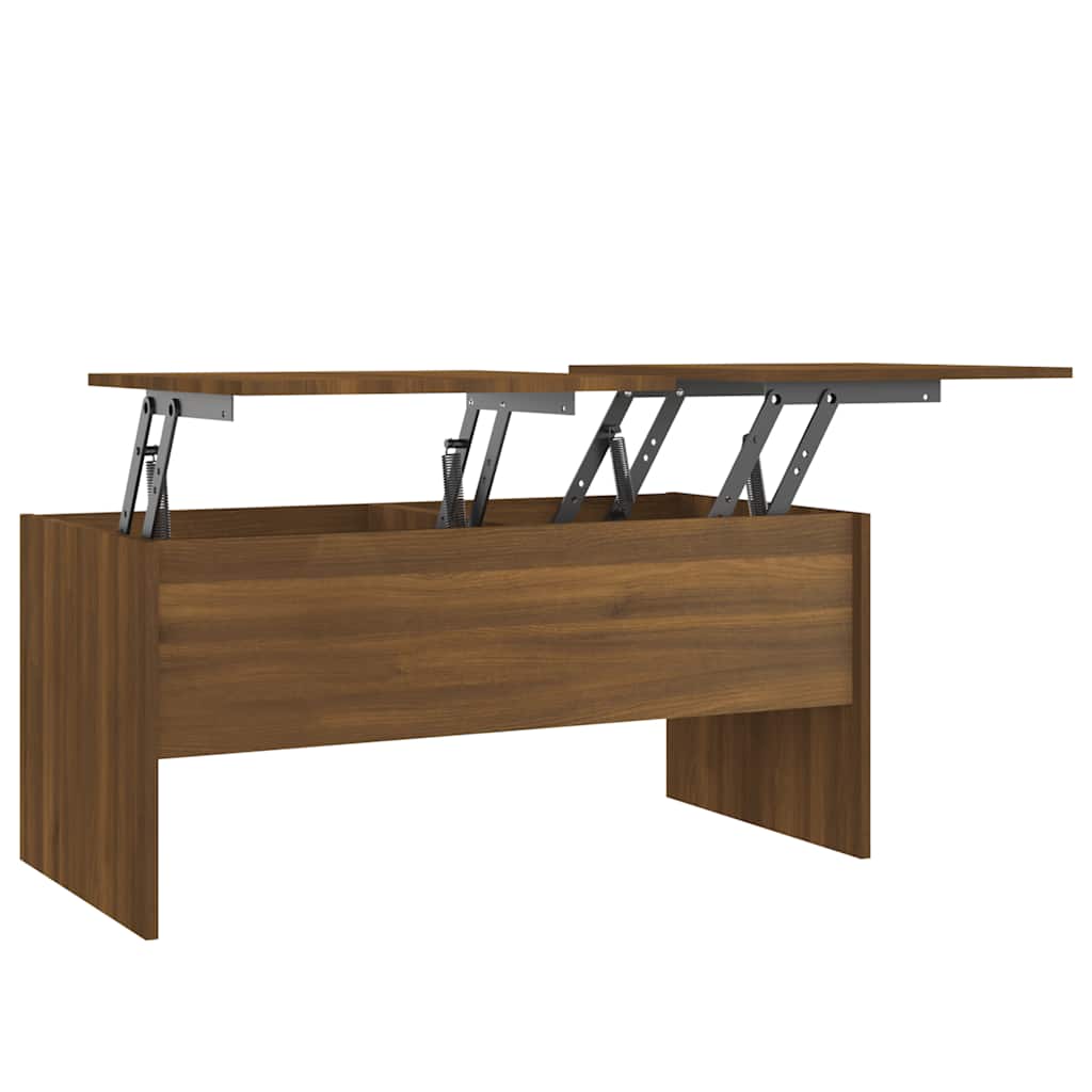 Stolić za kavu Smeđa hrasta 102x50,5x46,5 cm konstruirano drvo