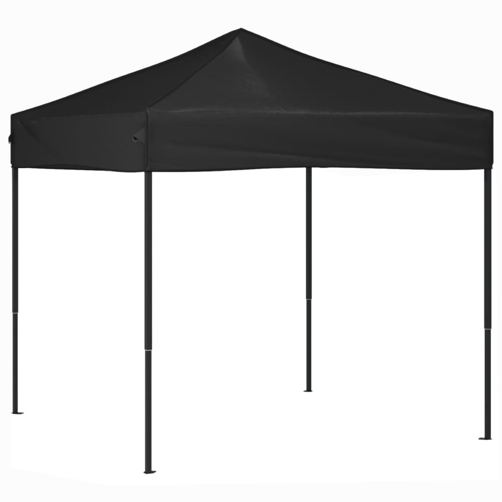 Sklopivi šator za zabave 2 x 2 m crni