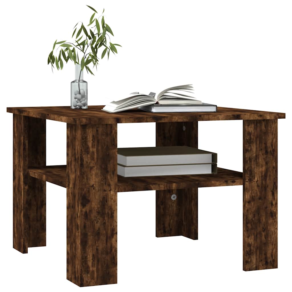 Stolić za kavu boja hrasta 60x60x42 cm od konstruiranog drva