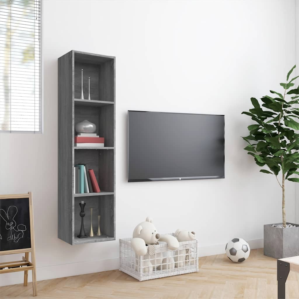 Ormarić za knjige / TV ormarić hrast sonoma 143x30x36 cm drvo