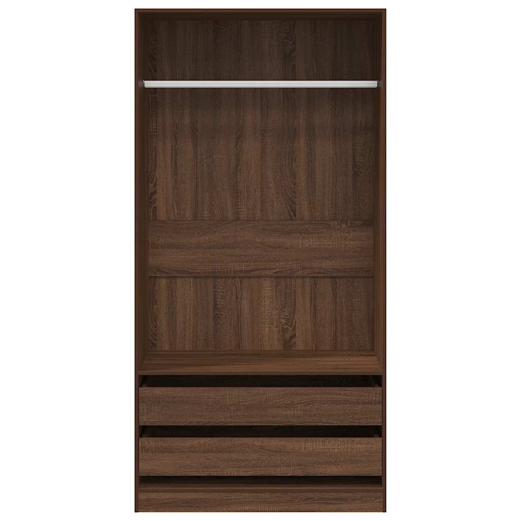 Ormar boja smeđeg hrasta 100 x 50 x 200 cm konstruirano drvo