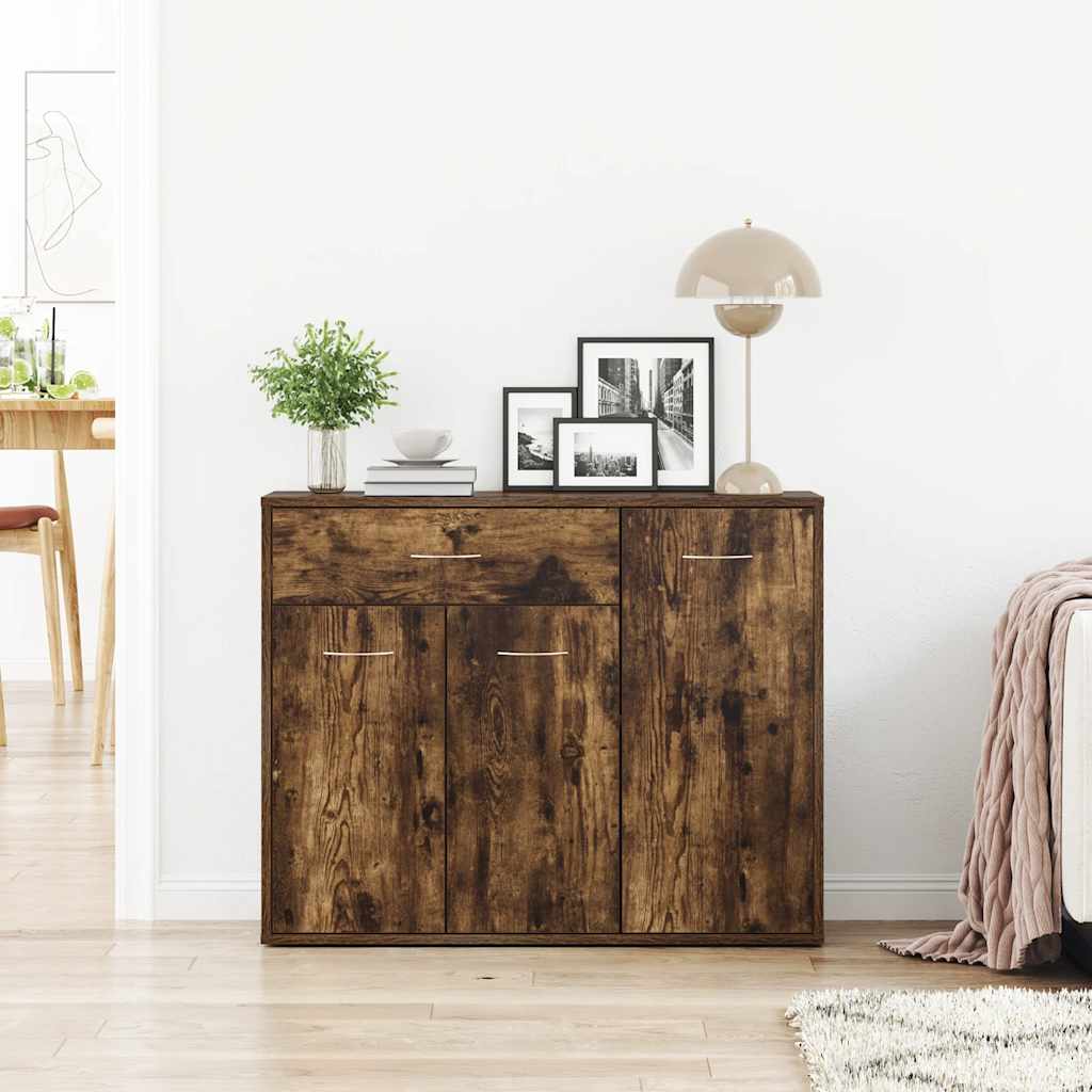 Komoda boja dimljenog hrasta 88x30x70 cm od konstruiranog drva