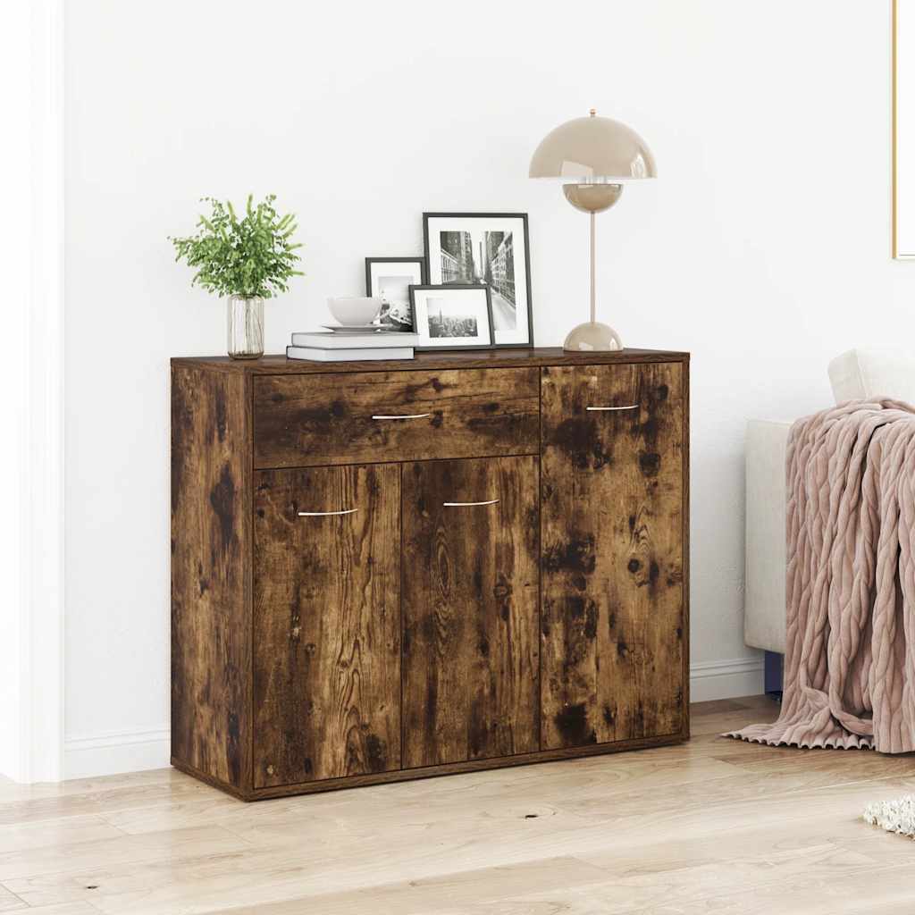 Komoda boja dimljenog hrasta 88x30x70 cm od konstruiranog drva
