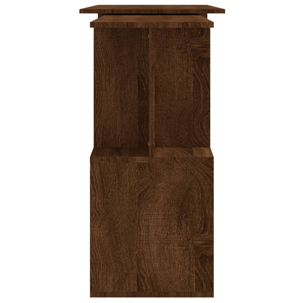 Kutni radni stol boja hrasta 200 x 50 x 76 cm konstruirano drvo