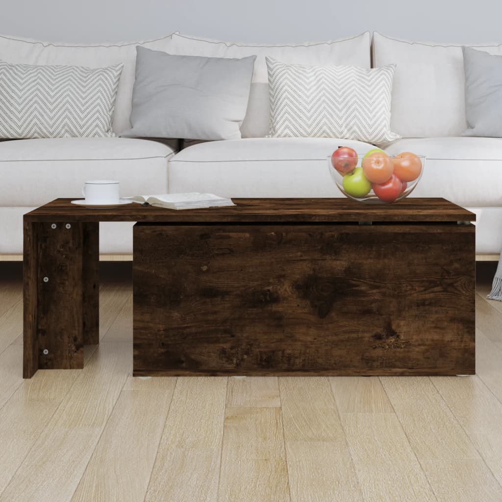Stolić za kavu boja hrasta 150 x 50 x 35 cm konstruirano drvo