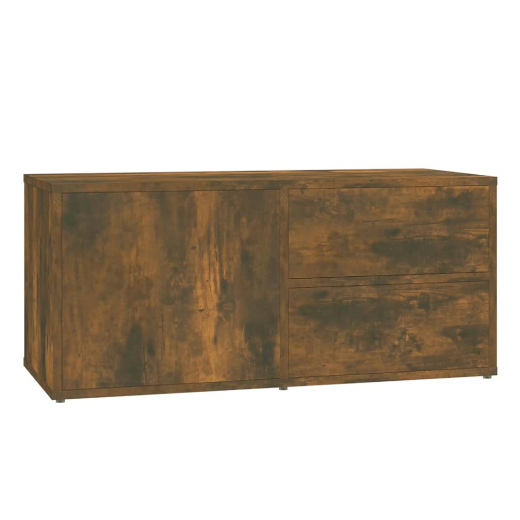 TV ormarić boja dimljenog hrasta 80x34x36 cm konstruirano drvo