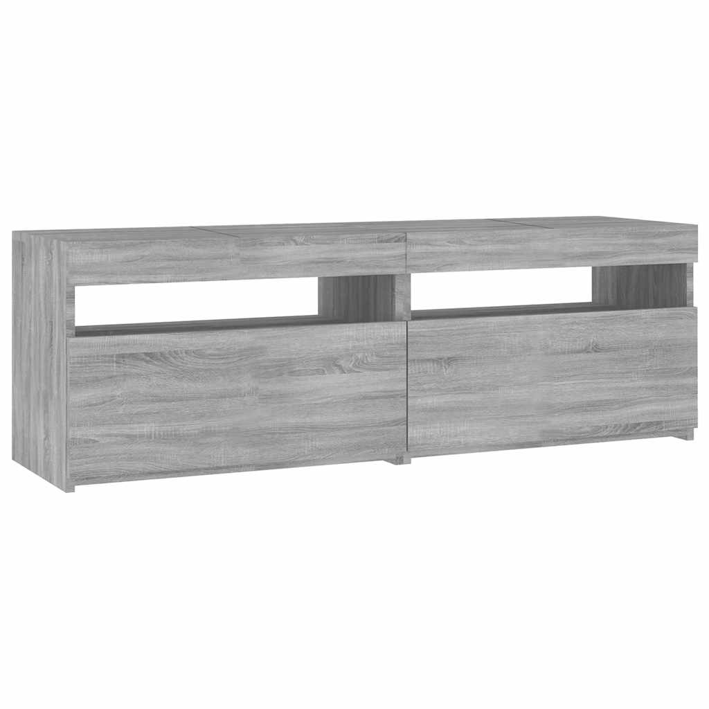 TV ormarić s LED svjetlima boja hrasta sonome 120 x 35 x 40 cm
