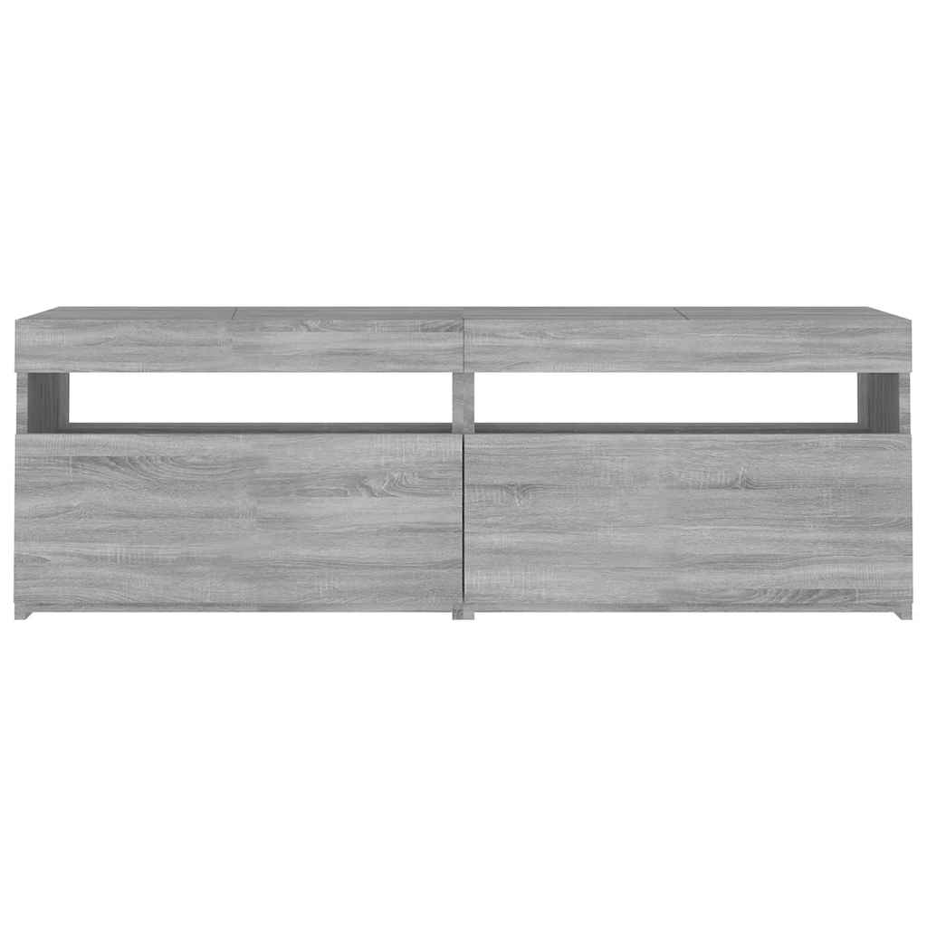 TV ormarić s LED svjetlima boja hrasta sonome 120 x 35 x 40 cm