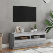 TV ormarić s LED svjetlima boja hrasta sonome 100 x 35 x 40 cm
