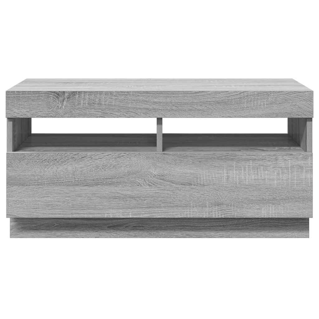 TV ormarić s LED svjetlima boja hrasta sonome 80 x 35 x 40 cm