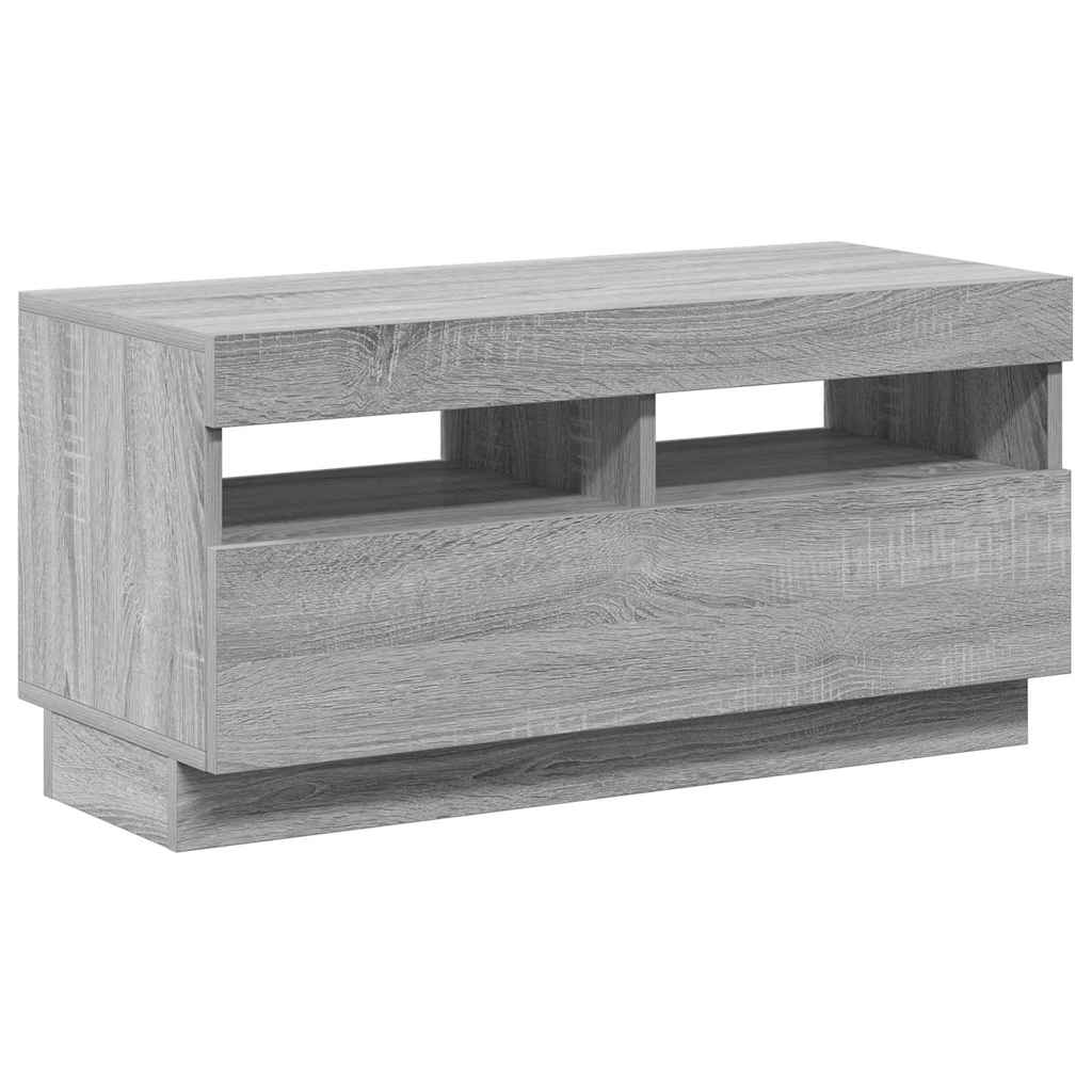 TV ormarić s LED svjetlima boja hrasta sonome 80 x 35 x 40 cm