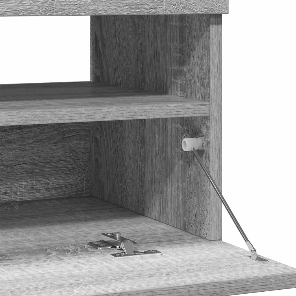 TV ormarić s LED svjetlima boja hrasta sonome 80 x 35 x 40 cm
