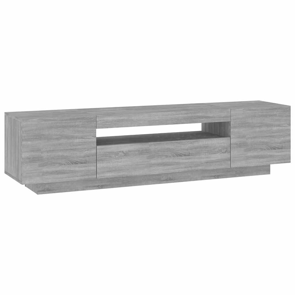 TV ormarić s LED svjetlima boja hrasta sonome 160 x 35 x 40 cm