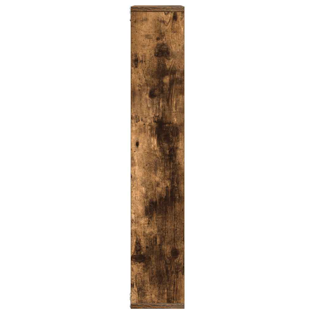 Zidna polica boja dimljenog hrasta 36x16x90cm konstruirano drvo