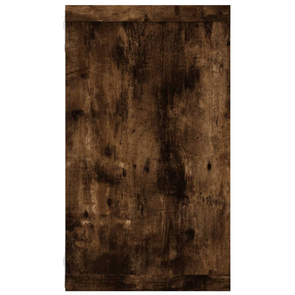 Kockaste zidne police 4 kom boja hrasta 80x15x26,5 cm drvene