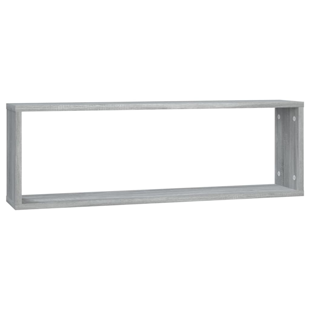 Kockaste zidne police 4 kom boja hrasta 80x15x26,5 cm drvene