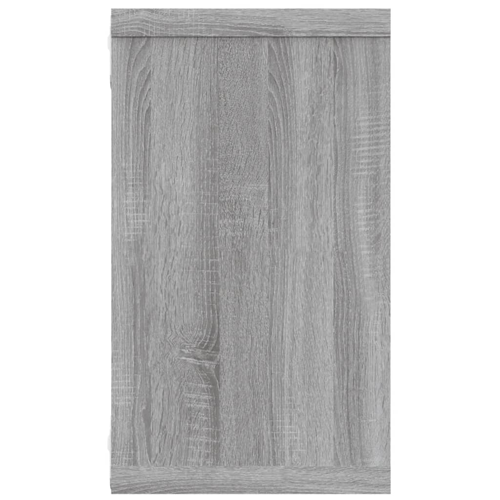 Kockaste zidne police 4 kom boja hrasta 80x15x26,5 cm drvene