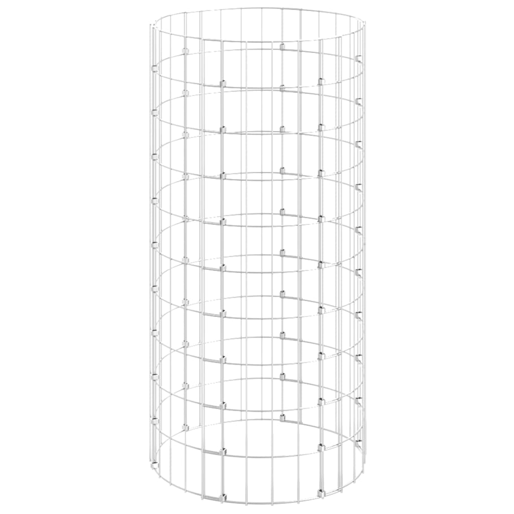 Kružni gabionski stup od pocinčanog čelika Ø 50 x 100 cm
