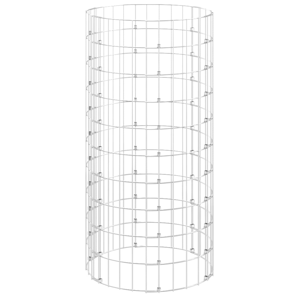 Kružni gabionski stup od pocinčanog čelika Ø 50 x 100 cm