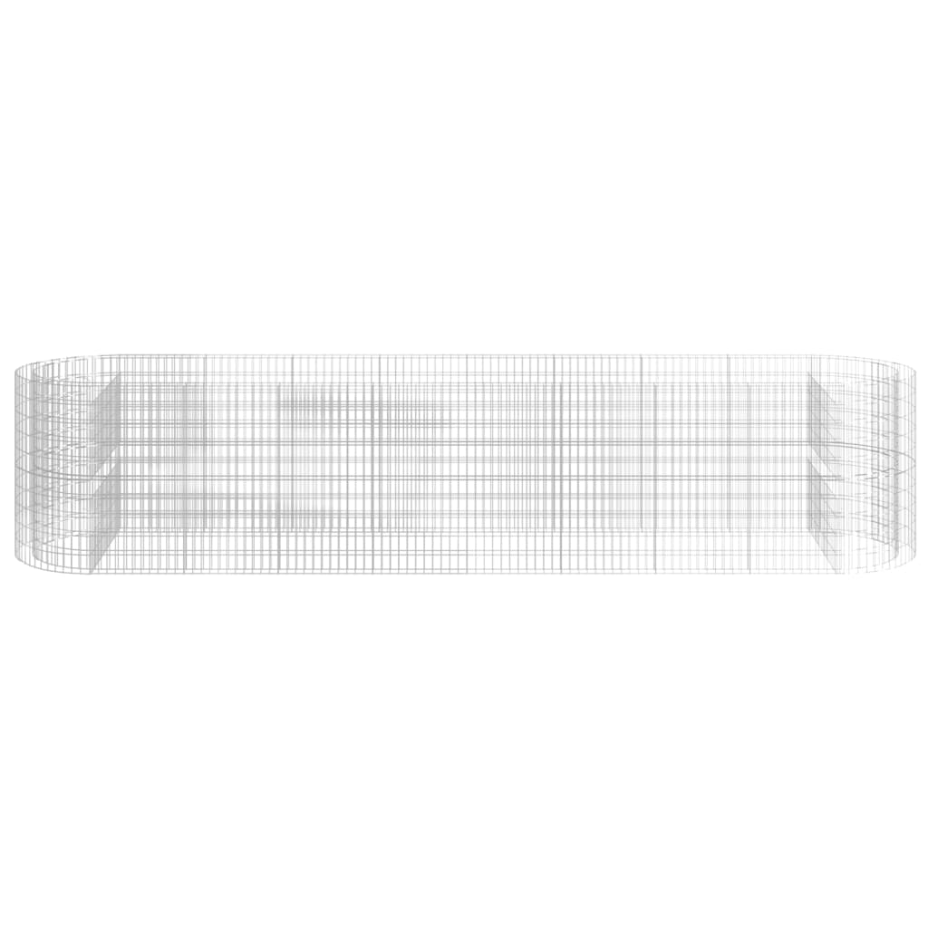 Gabionska povišena gredica od pocinčanog željeza 500x100x100 cm