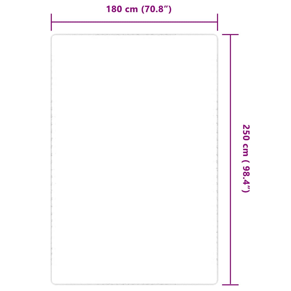 Ukrasni tepih od jute s podlogom od lateksa 180 x 250 cm