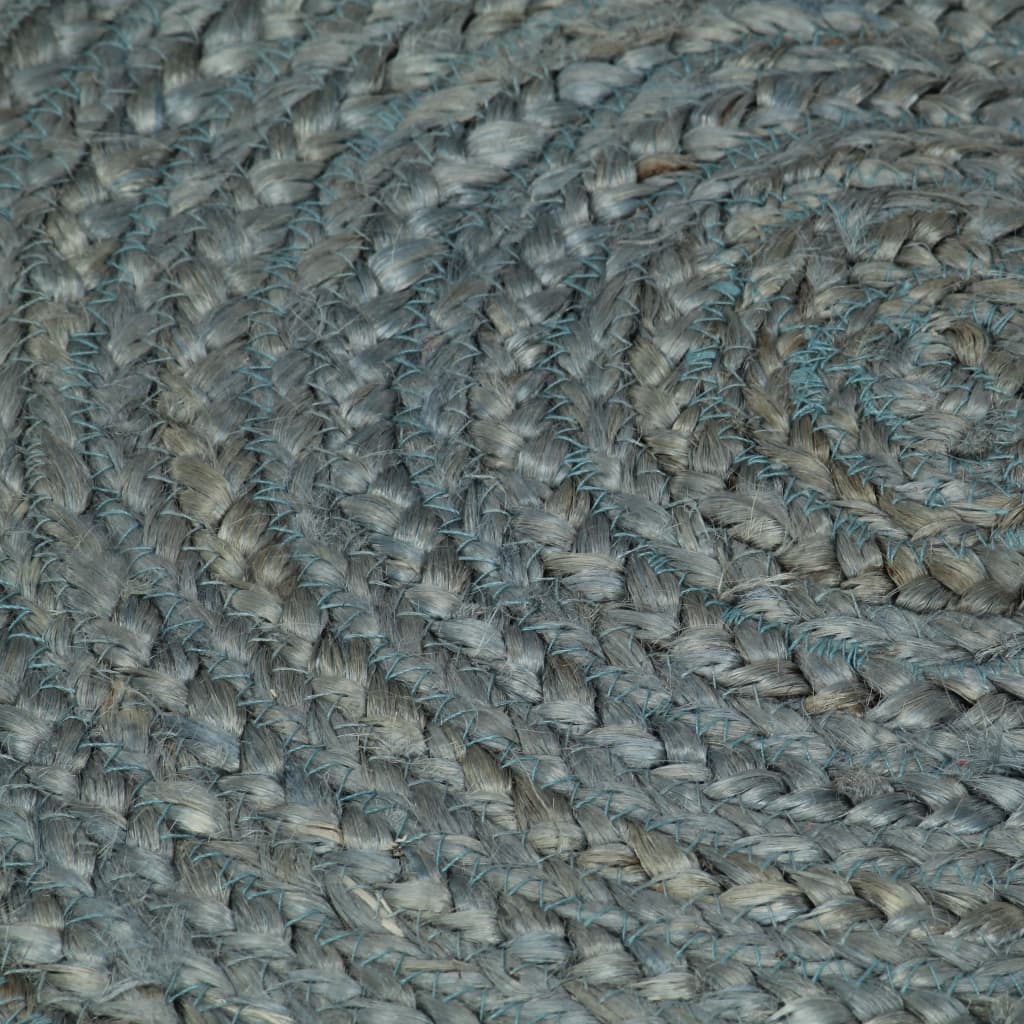Ručno rađeni tepih od jute okrugli 180 cm maslinastozeleni