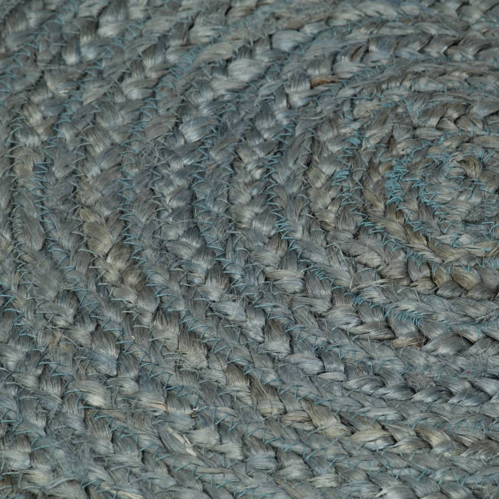 Ručno rađeni tepih od jute okrugli 210 cm maslinastozeleni