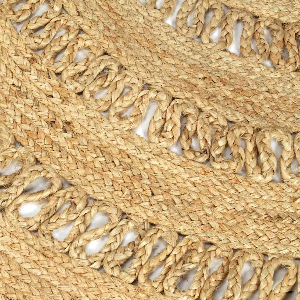 Ručno rađeni pleteni tepih od jute 210 cm
