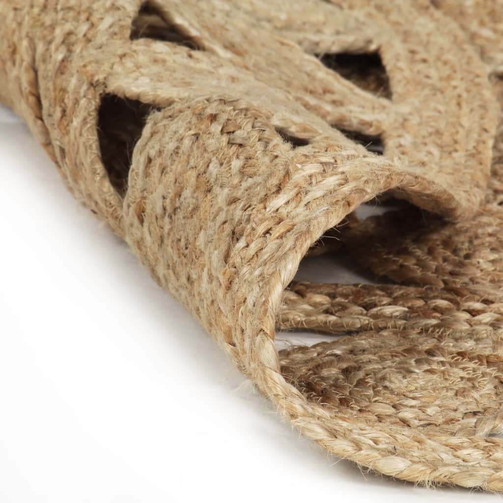 Ručno rađeni pleteni tepih od jute 180 cm