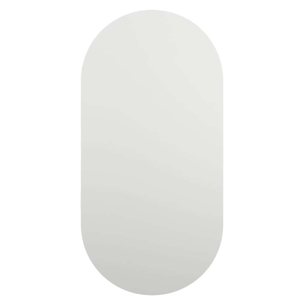Ogledalo s LED svjetlima 80 x 40 cm stakleno ovalno
