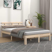 Okvir za krevet od masivnog drva 150 x 200 cm veliki bračni