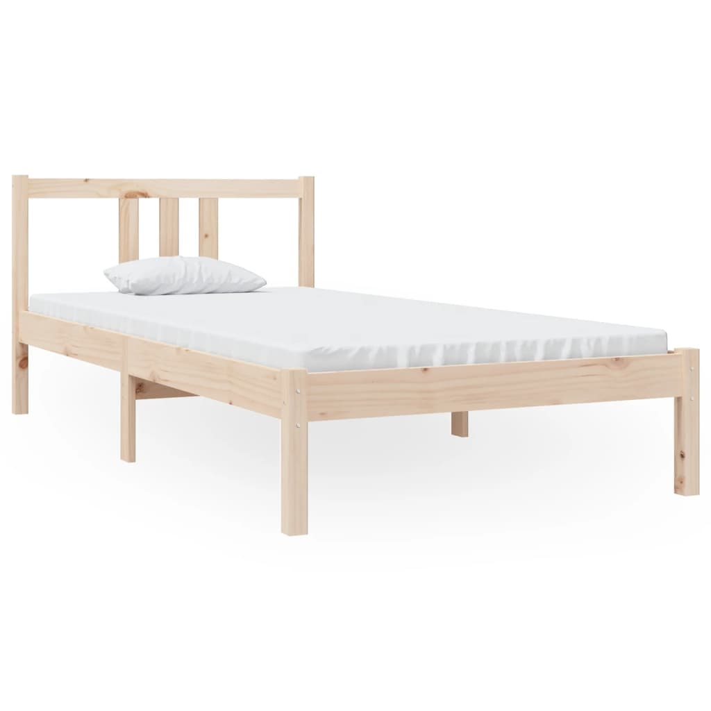 Okvir za krevet od masivnog drva 90 x 190 cm jednokrevetni