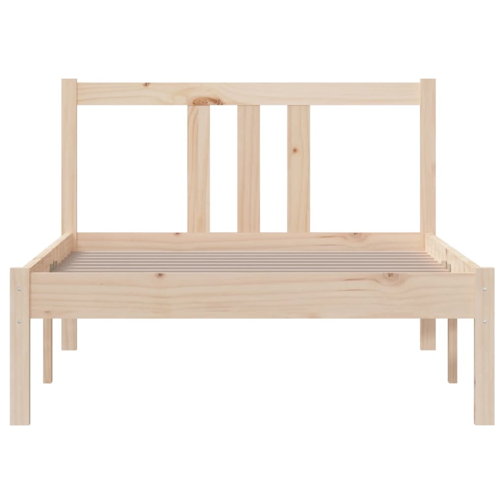 Okvir za krevet od masivnog drva 90 x 190 cm jednokrevetni
