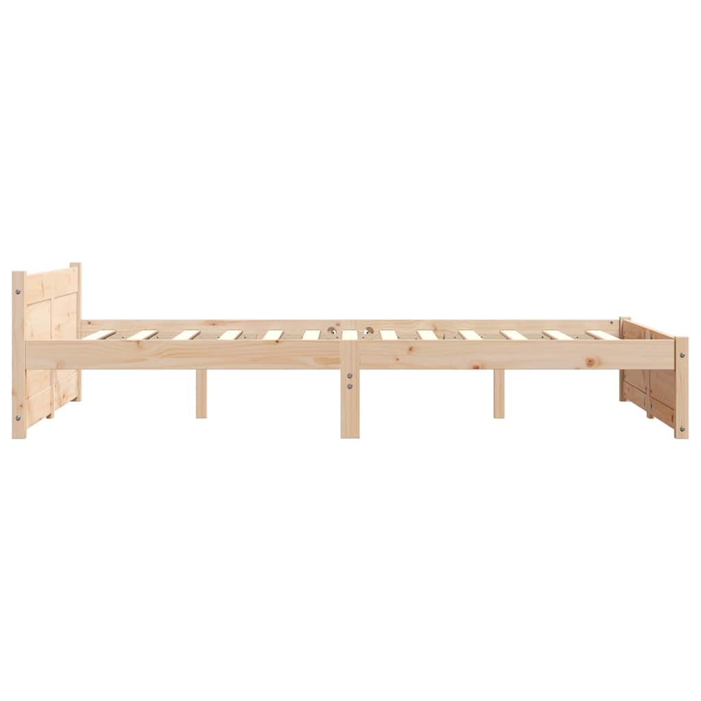 Okvir za krevet od masivnog drva 120 x 190 cm mali bračni