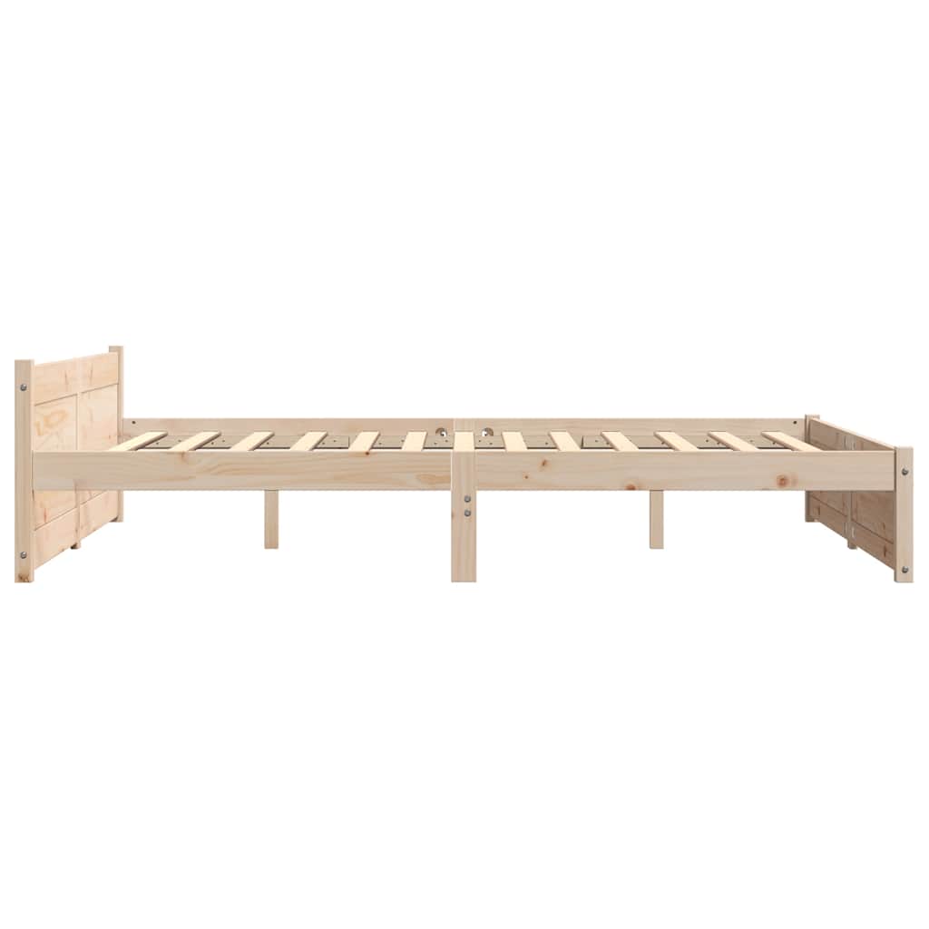 Okvir za krevet od masivnog drva 140 x 190 cm