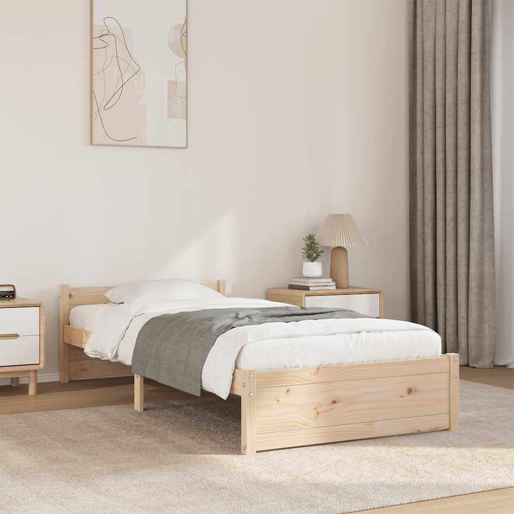 Okvir za krevet od masivnog drva 100 x 200 cm