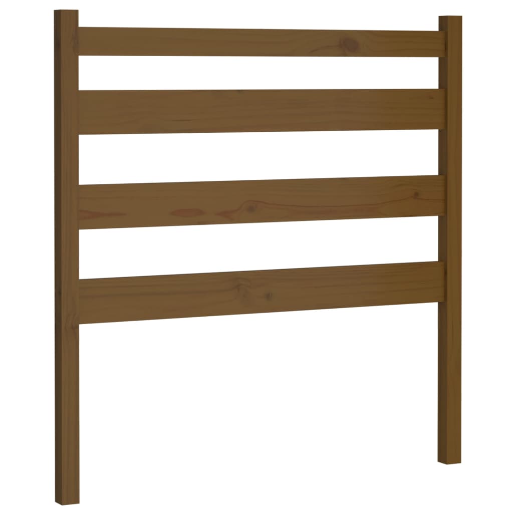 Uzglavlje za krevet boja meda 81 x 4 x 100 cm masivna borovina