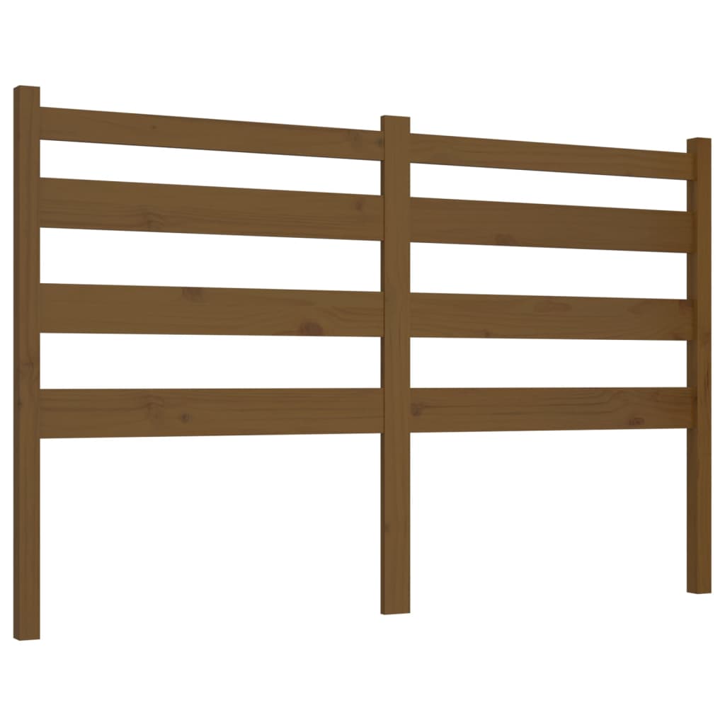 Uzglavlje za krevet boja meda 186 x 4 x 100 cm masivna borovina