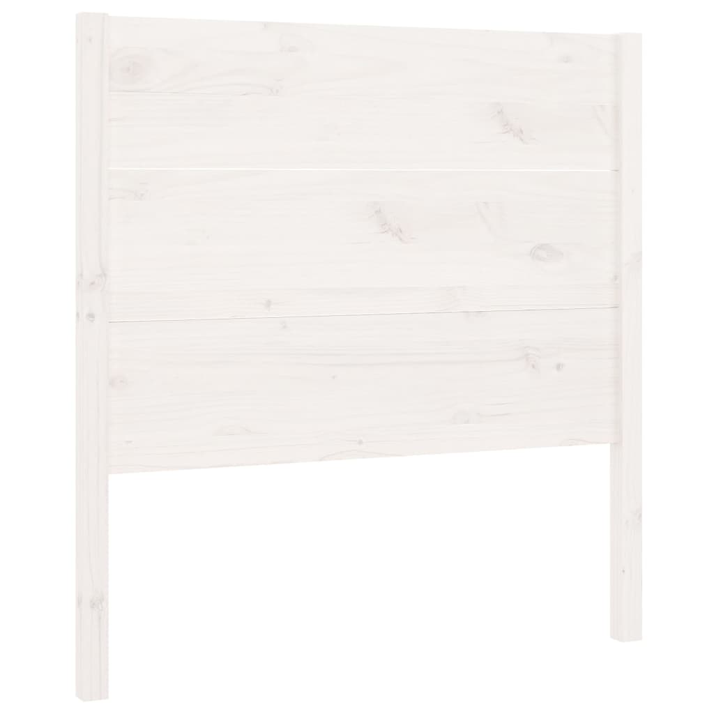 Uzglavlje bijelo 106 x 4 x 100 cm od masivne borovine